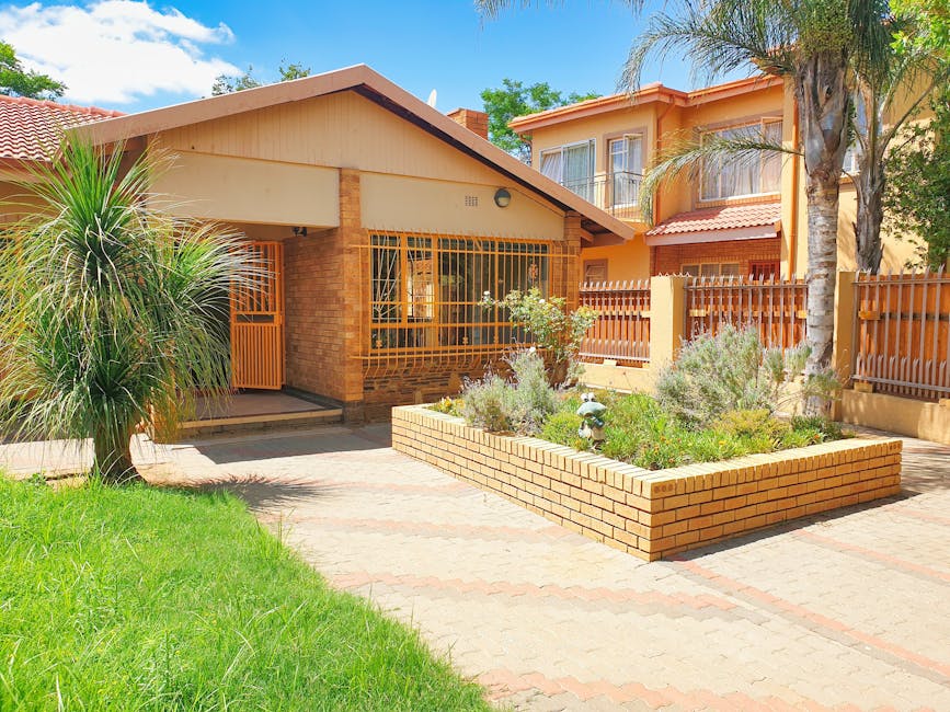 Beautiful suburban home in Pretoria, featuring lush greenery and modern architecture.